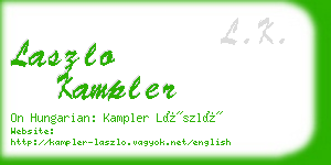 laszlo kampler business card